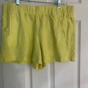 Lilly Pulitzer Yellow Linen Shorts